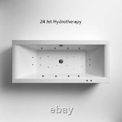 ASSELBY Hydrotherapy System 24Jet 1700x700 Double Ended Bath with Colour Light