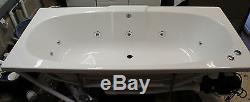 Algarve 11 Jet Whirlpool Bath + Moods Side Panel + Chrome Pop Up Waste Jacuzzi