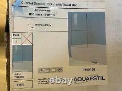 Aquaestil 8 jet jacuzzi whirlpool shower bath, shower screen and bath panel