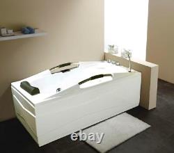 Aqualusso Atlanta Deluxe 1500mm x 850mm Small Whirlpool Bath & Air Spa Baths