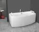 Aqualusso Malta 1500mm x 900mm Deluxe Small Whirlpool & Air Spa Baths 24 Jets