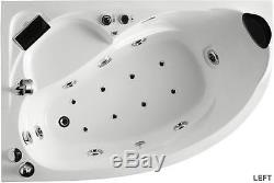 Aquaplus Whirlpool Spa Corner Bath 1500mm x 1000mm with Taps Waste Panel Jacuzzi