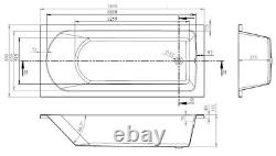 BARMBY Hydrotherapy System 24 Jet 1800x800 Single Ended Bath with Colour Light