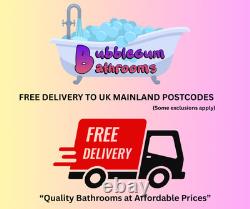 BGB 1700mm x 700mm Square Double Ended 12 Jet Whirlpool Bath Chrome