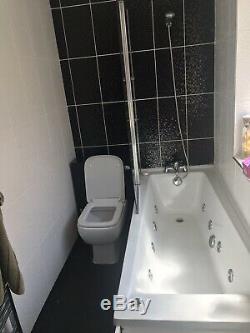 Bath Jacuzzi Spa, Sink, Toilet With Cabinets & Tap With Mixers