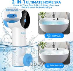 Bath Jets for Tub 8800Mah Cordless Home Spa with Bathtub Jet or Bubble Maker Mod