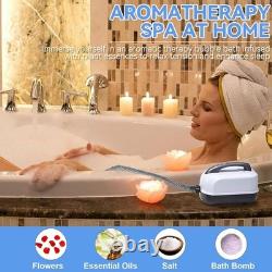 Bath Spa Massage Mat, Jacuzzi Bath Mat with 6-Speed Adjustable, Non-Slip and Inf