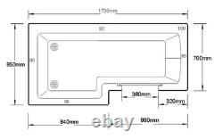 Bathe Easy Solarna L-Shape Walk-In Bath Right Hand 14 Jet C-Lenda System