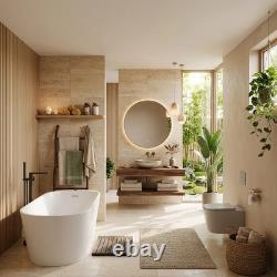 Bathroom City Freestanding Whirlpool Bath 1600 x 750mm 12 Jets Spa Bath Valencia