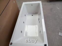 Bathstore 1600 x 700 Single Ended Bath 6 Jet Whirlpool with Panels and Waste