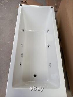 Bathstore 1600 x 700 Single Ended Bath 6 Jet Whirlpool with Panels and Waste