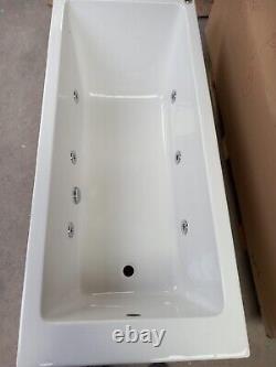 Bathstore 1600 x 700 Single Ended Bath 6 Jet Whirlpool with Panels and Waste