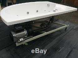 Bathstore ex display Biscay whirlpool bath with front panel and pop-up waste