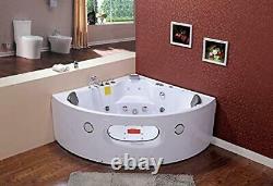 Bathtub Hydromassage Corner Jacuzzi Massage Acrylic Two-Seater Bathtub