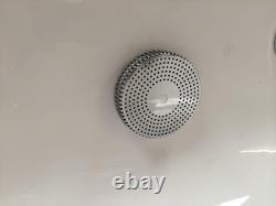Beaufort Biscay 1600 x 725 mm J Shaped DE Whirlpool Bath 12 jets