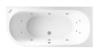 Beaufort Biscay 1700 x 750 mm J Shaped DE Whirlpool Bath 12 jet Left /Right hand