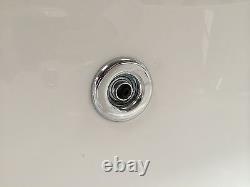 Beaufort Biscay LH 1600 x 725 mm J Shaped DE Whirlpool Bath 12 jets with panel