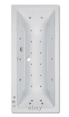 Beaufort Portland Double Ended 1700 x 800mm 24 Jet Whirlpool Bath
