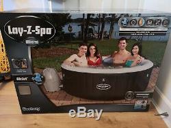 Bestway Lay-Z-Spa Miami 4 Person Hot Tub Jacuzzi FAST DELIVERY BRAND NEW SEALED