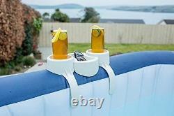 Bestway Lay-z Spa Hot Tub Jacuzzi Accessories 2x Cup Drinks Holder & Snack Tray