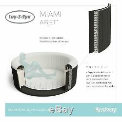 Bestway Miami Jacuzzi hot tub Lay-Z SPA AirJet 4 adults Tritech + Cover (54123)