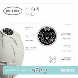 Bestway Miami Jacuzzi hot tub Lay-Z SPA AirJet 4 adults Tritech + Cover (54123)