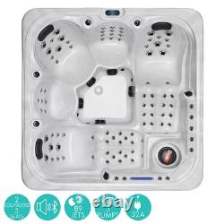Blue Whale San Julien Hot Tub 5 Person 89 Jet Spa Jacuzzi Outdoor White Luxury
