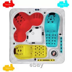 Blue Whale San Julien Hot Tub 5 Person 89 Jet Spa Jacuzzi Outdoor White Luxury