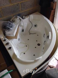 Brand New Aquaplus AP002 Hydro Whirlpool Jacuzzi Corner Bath 2 Person