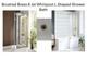 Brushed Brass Whirlpool 8 Jet L Shape Shower Bath 1700mm with Brass Bath Screen
