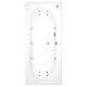 Burford Double Ended Bath with 14 Jet Whirlpool System 1700 x 750mm