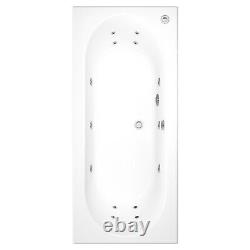Burford Double Ended Bath with 14 Jet Whirlpool System 1700 x 750mm