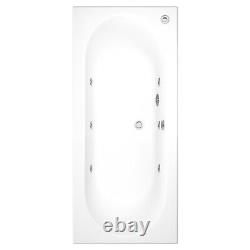 Burford Double Ended Bath with 6 Jet Whirlpool System 1700 x 750mm BeBa 26237