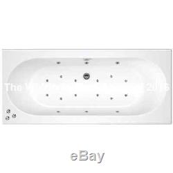 Cascade 18 Jet Double Ended Whirlpool Jacuzzi Bath 1800 H x 800 W x 550 D MM