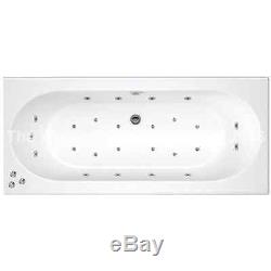 Cascade 25 Jet Double Ended Whirlpool Spa Jacuzzi Bath 1700 x 750 x 550 MM