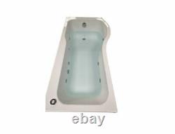 Cavalier P shape Shower Bath 6 or 8 Jet Whirlpool Spa Panel & Screen 1700/1500mm