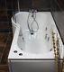 Claire P Shape Showerbath with 6 Jet Whirlpool Jacuzzi Spa System With Screen