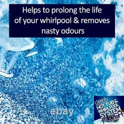 Cleenly Hot Tub Cleaner Whirlpool Spa Cleaning Chemical System Flush 4 x 5L