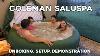 Coleman Bestway Saluspa Inflatable Hot Tub Complete Setup And Demo