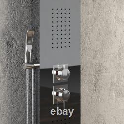 Column 001 Shower Panel 4 Functions Stainless Waterfall Nozzles Hydro L20xP44xH140