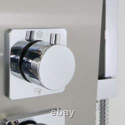 Column 001 Shower Panel 4 Functions Stainless Waterfall Nozzles Hydro L20xP44xH140