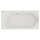 Compact 1400mm x 700mm 12 Jet Chrome V-Tec Single Ended Whirlpool Bath