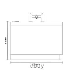 Compact 1700mm x 700mm 6 Jet Matt Black V-Tec Single Ended Whirlpool Bath