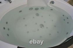 Corner Bath Whirlpool RUW621B-FO 152x152x59 CM Fully Equipped 30 Nozzle O3 LED