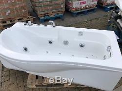 Corner Right Hand Whirlpool Acrylic Massage Spa Shower Bath 1700mm x 740mm