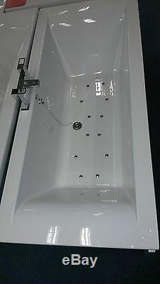 Cube 1800 x 800 Double ended Bath with Bespoke'INVICTA' 12 Jet Airspa System