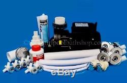 DIY 12 Jet Whirlpool Bath Kit inc Jets, Pump, Tool, Solvents and Pipe Work