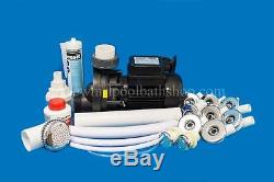 DIY 8 Jet Whirlpool Bath Kit inc Jets, Pump, Tool, Solvents and Pipe Work