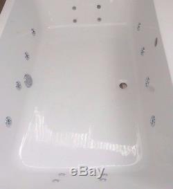 DOUBLE ENDED 2 PERSON XL 1800mm x 1100mm BATH 16 JET WHIRLPOOL SPA SYSTEM