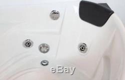 DOUBLE TWO 2 people massage whirlpool CORNER bath bathtub tap jets lights shower